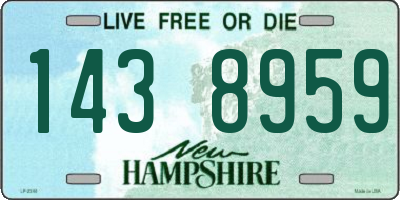 NH license plate 1438959
