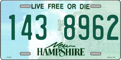 NH license plate 1438962