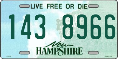 NH license plate 1438966