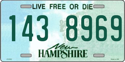 NH license plate 1438969