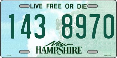 NH license plate 1438970