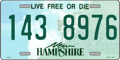 NH license plate 1438976