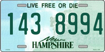 NH license plate 1438994