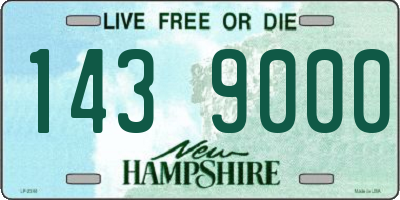 NH license plate 1439000