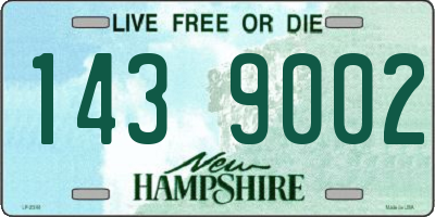 NH license plate 1439002