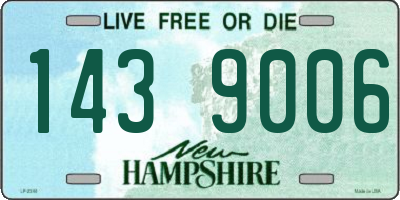 NH license plate 1439006
