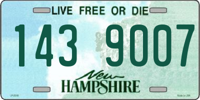 NH license plate 1439007