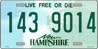 NH license plate 1439014