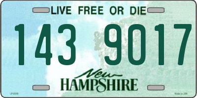 NH license plate 1439017