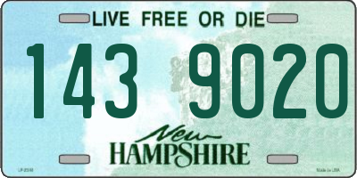 NH license plate 1439020
