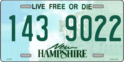 NH license plate 1439022