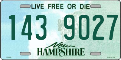 NH license plate 1439027