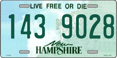 NH license plate 1439028