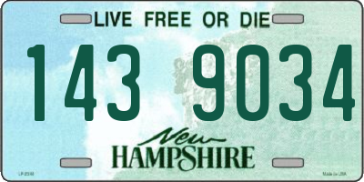 NH license plate 1439034