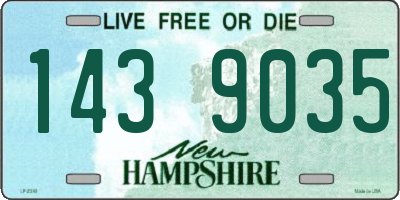 NH license plate 1439035