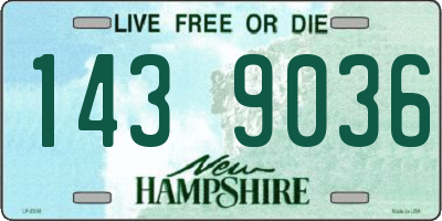 NH license plate 1439036