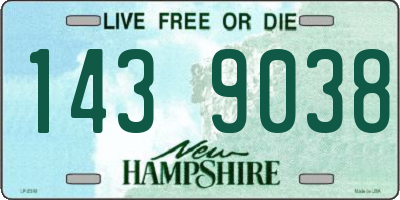 NH license plate 1439038