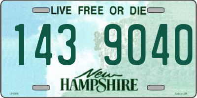 NH license plate 1439040