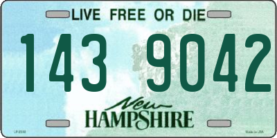 NH license plate 1439042