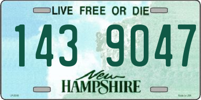 NH license plate 1439047