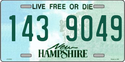 NH license plate 1439049