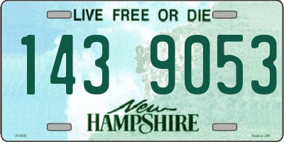NH license plate 1439053
