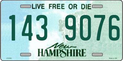 NH license plate 1439076