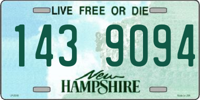 NH license plate 1439094