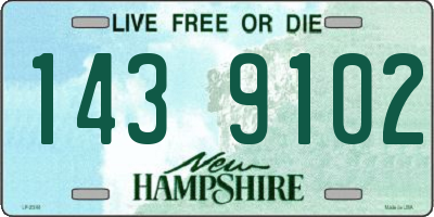 NH license plate 1439102
