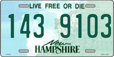NH license plate 1439103