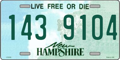 NH license plate 1439104