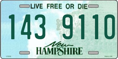 NH license plate 1439110