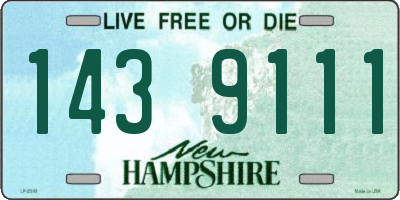 NH license plate 1439111