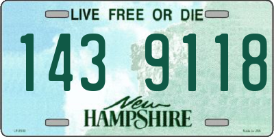 NH license plate 1439118