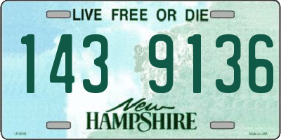 NH license plate 1439136