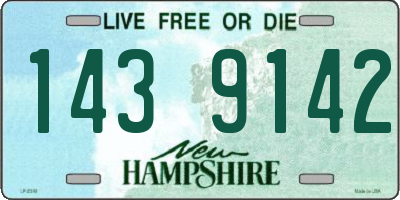 NH license plate 1439142