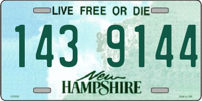 NH license plate 1439144