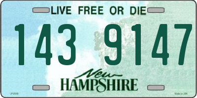 NH license plate 1439147