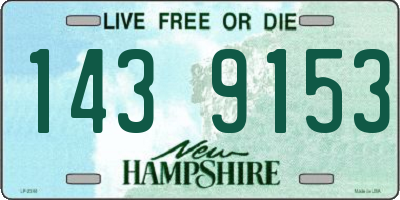 NH license plate 1439153
