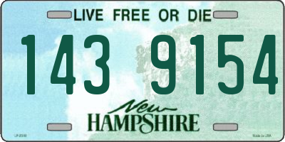 NH license plate 1439154