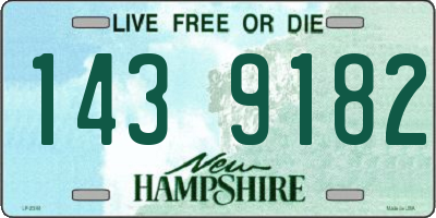 NH license plate 1439182