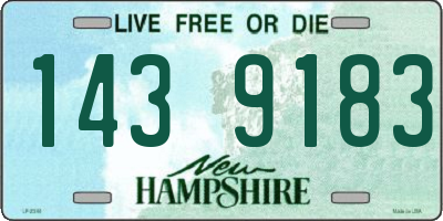 NH license plate 1439183