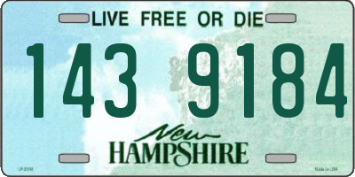 NH license plate 1439184
