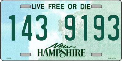 NH license plate 1439193