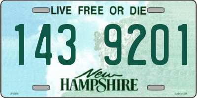 NH license plate 1439201