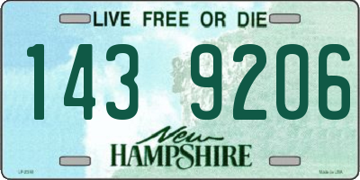 NH license plate 1439206