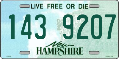 NH license plate 1439207