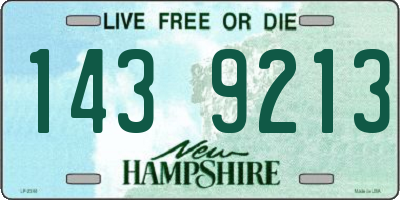 NH license plate 1439213