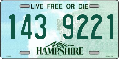 NH license plate 1439221