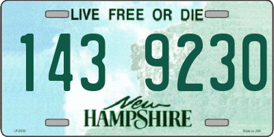 NH license plate 1439230